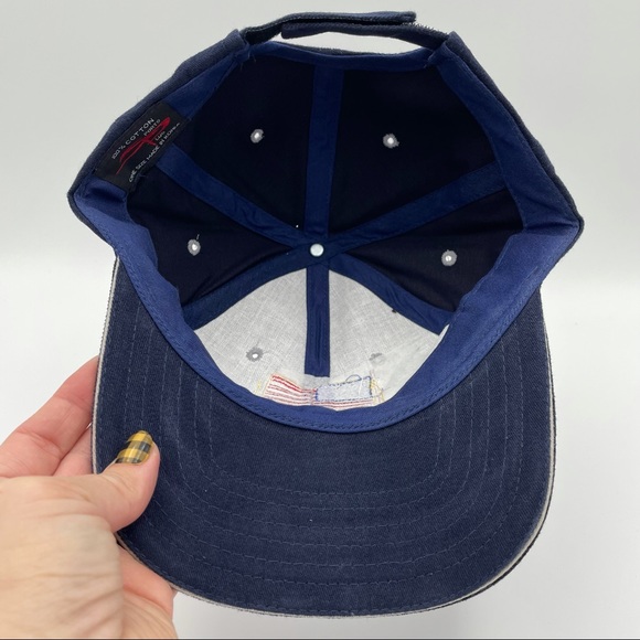 AMERICAN UNITED Blue Denim American Flag Baseball Hat Trucker Cap - Picture 5 of 8